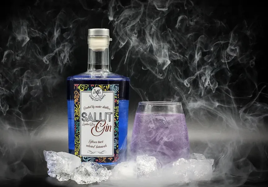 frukta des Salut Gin indigo